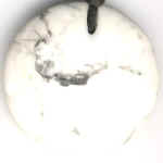 Disc, Howlith, weiß 3,5 cm