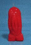 Geschlechtskerze weiblich rot 13,5 cm [Bild]