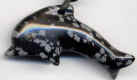 Delfin, Schneeflockenobsidian 3 x 5,5 x 1,5 cm [Bild]