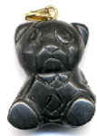 Tiergravuranhänger, Obsidian 2 x 1,5 cm [Bild]