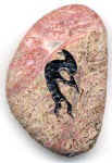 Indianischer Medizinstein, Rhodonit 5 x 3,5 cm [Bild]