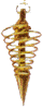 Spiralpendel, Messing, poliert, Kette, 7 g [Bild]