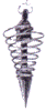 Spiralpendel, verchromt, Kette, 7 g [Bild]