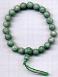 Tibetisches Kraftarmband, Jade grün