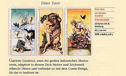 Dürer Tarot, 78 Tarotkarten