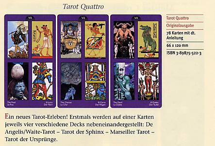 Tarot Quattro, Tarotkarten