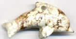 Delfin, Zitronenchrysopras 3 x 5,5 x 1,5 cm