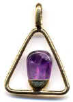 Kettenanhänger, Amethyst 3 x 2 cm