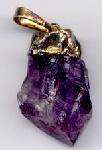 Kettenanhänger, Amethyst 2,4 x 1,3 cm