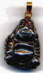 Tiergravuranhänger, Obsidian 2 x 1,5 cm [Bild]