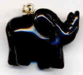 Tiergravuranhänger, Obsidian 1,5 x 2 cm [Bild]