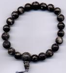 Tibetisches Kraftarmband, Jade, schwarz [Bild]