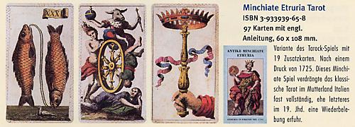 Antike Minchiate Etruria, Tarotkarten