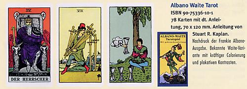 Albano-Waite-Tarot, Tarotkarten